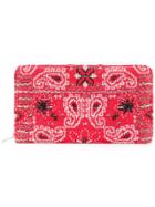 Coohem Knit Tweed Bandana Wallet - Red