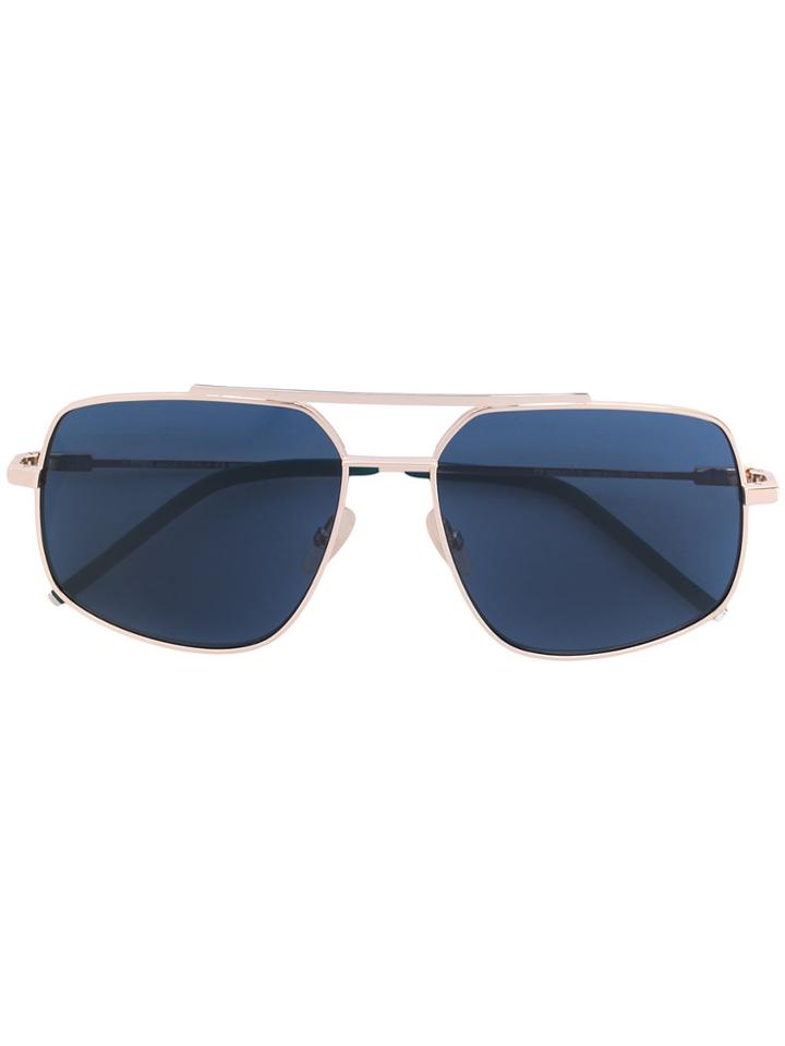Fendi Eyewear Aviator Square Sunglasses - Metallic