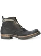 Taichi Murakami Lace-up Work Boots - Black