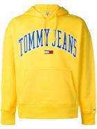 Tommy Jeans Logo Patch Hoodie - Yellow