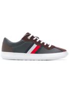 Tommy Hilfiger Striped Lace Up Sneakers - Blue
