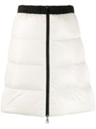 Moncler Full Zip Quilted Skirt - White
