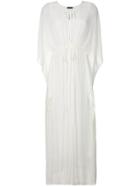 Twin-set Drawstring Dress - White