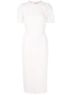 Rebecca Vallance Fitted Lace Dress - White