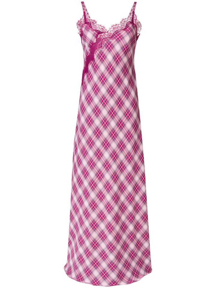 Alberta Ferretti Long Camisole Dress - Pink & Purple
