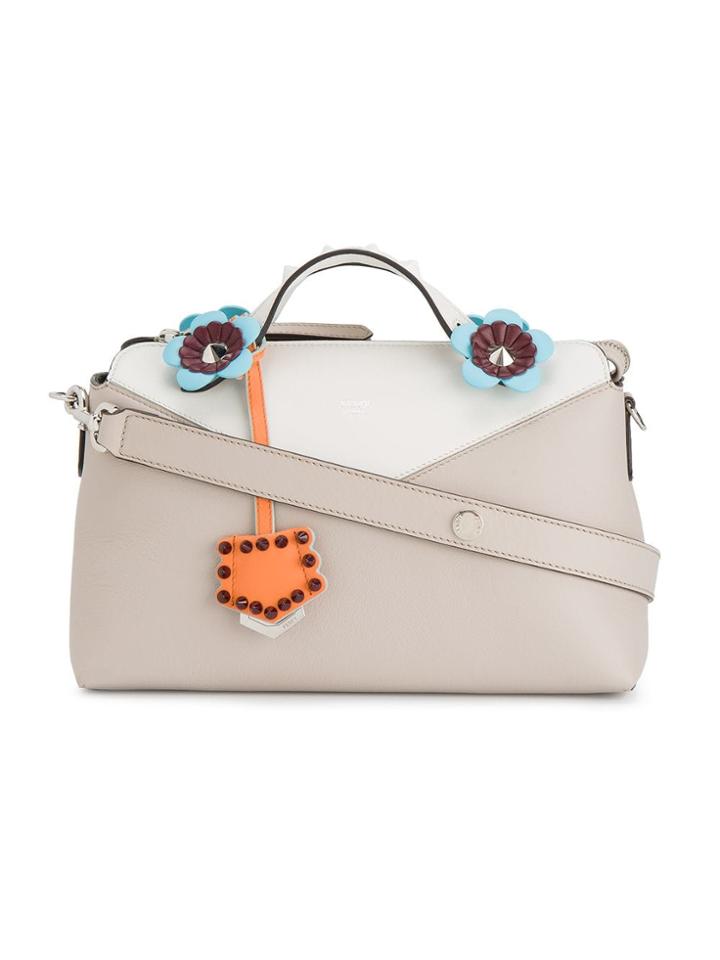 Fendi Nude By The Way Boston Leather Bag - Nude & Neutrals