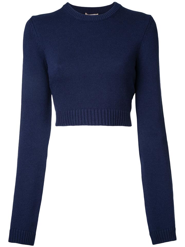 Michael Kors Classic Cashmere Sweater, Women's, Size: Xs, Blue, Cashmere