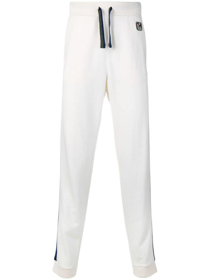 Z Zegna Techmerino&trade; Side Stripes Track Pants - White