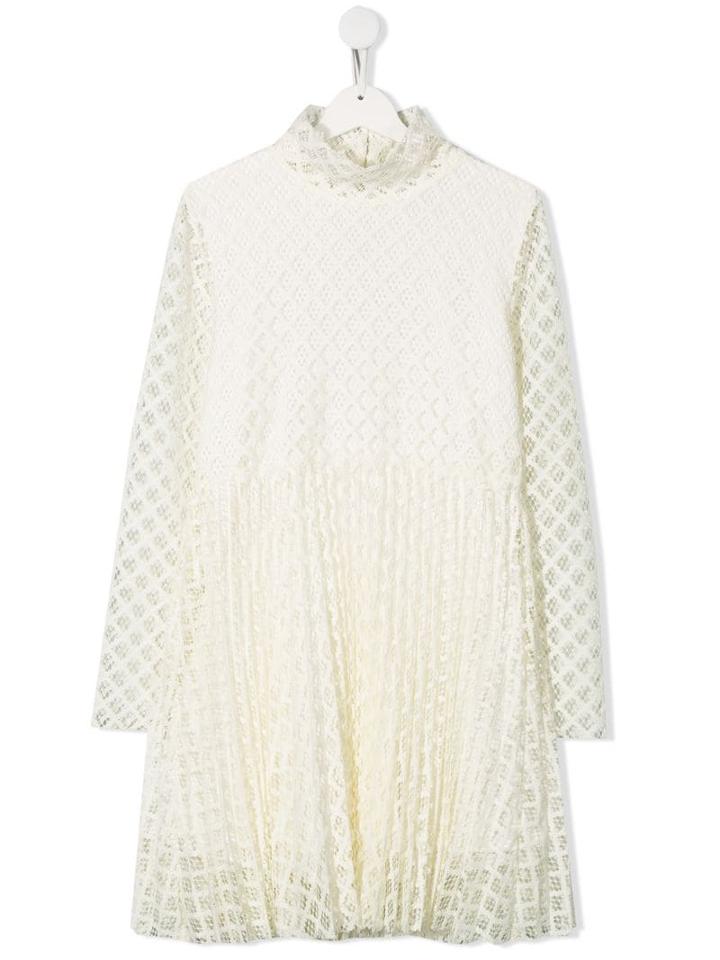 Philosophy Di Lorenzo Serafini Kids Teen Crochet Dress - White
