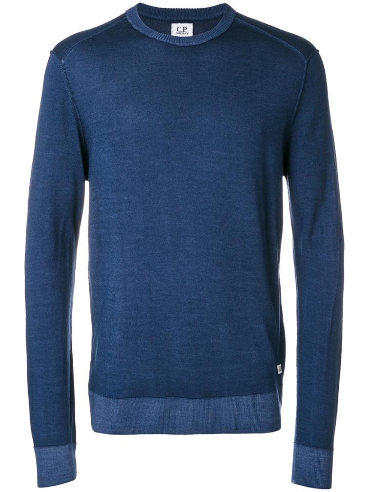 Cp Company Crew Neck Jumper - Blue