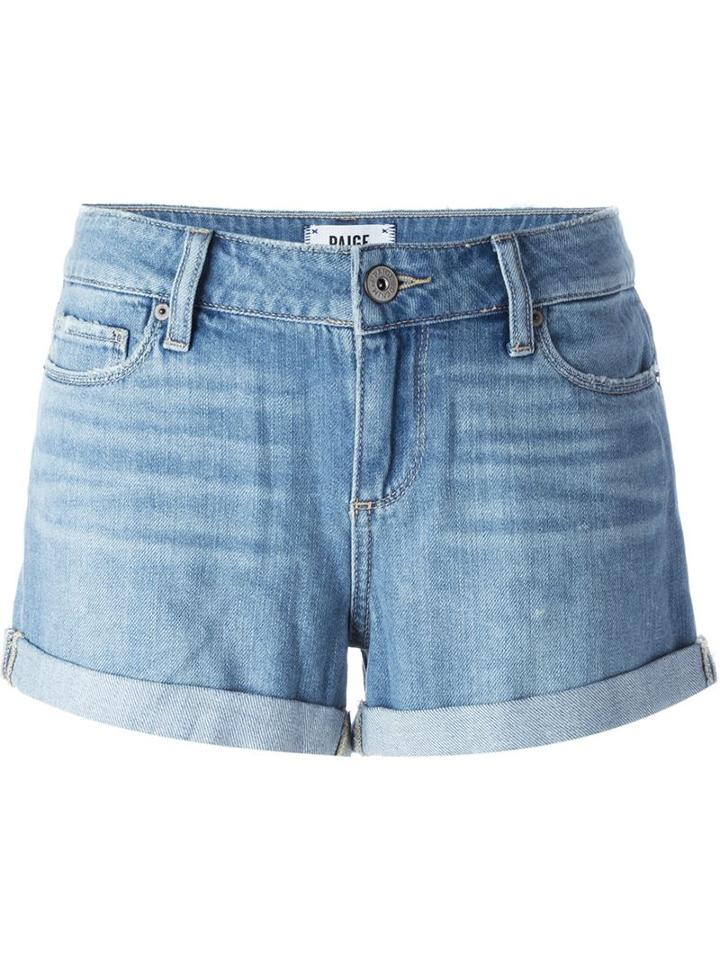 Paige Jimmy Jimmy Denim Shorts, Women's, Size: 23, Blue, Cotton/rayon
