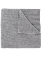 Closed Long Neck Scarf - Grey