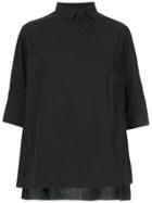 Uma Raquel Davidowicz Green Asymmetric Shirt - Black