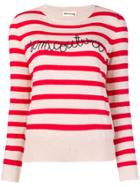 Semicouture Molly Riga Striped Sweater - Nude & Neutrals
