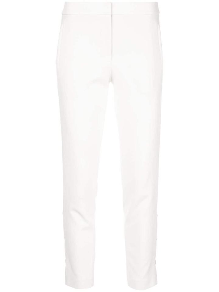 Tibi Anson Cropped Trousers - Ivory