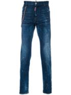 Dsquared2 - Chain Strap Cool Guy Jeans - Men - Cotton/calf Leather/polyester/spandex/elastane - 44, Blue, Cotton/calf Leather/polyester/spandex/elastane