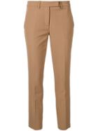 Blanca Cropped Tailored Trousers - Brown