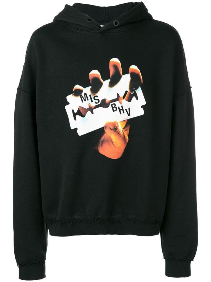 Misbhv Blade Print Hoodie - Black