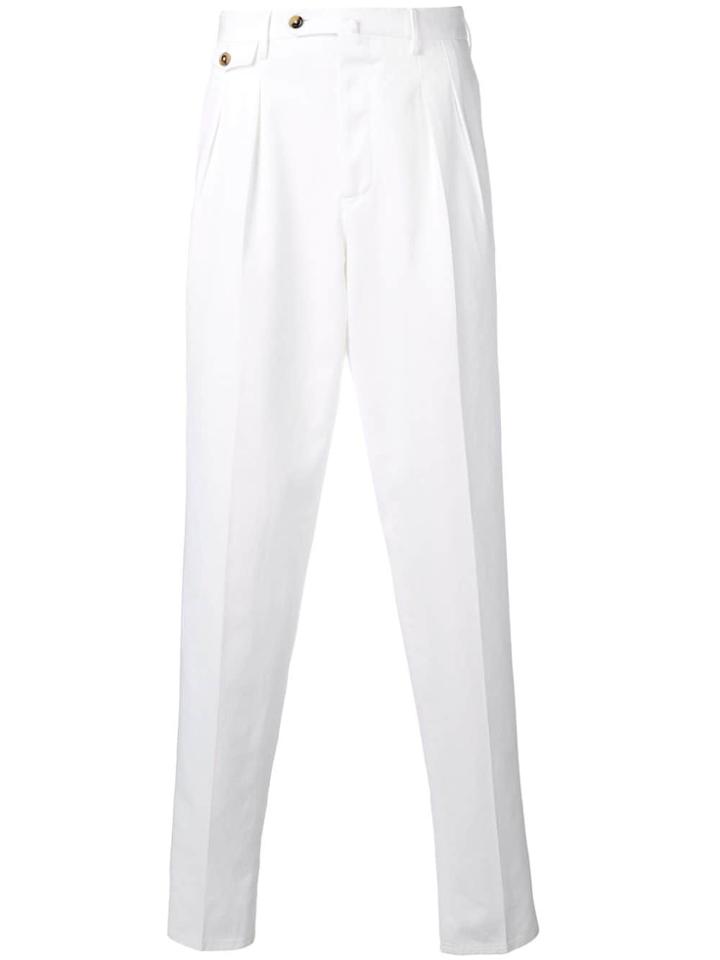 Pt01 Regular Fit Chinos - White