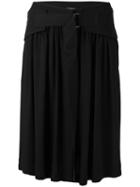 Ann Demeulemeester Buckled Skirt, Women's, Size: 38, Black, Viscose
