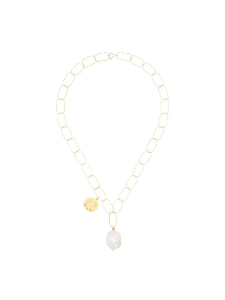 Hermina Athens Kressida Lost Sea Statement Necklace - Metallic