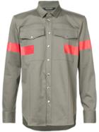 Neil Barrett Tape Detail Shirt - Green