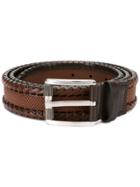 Salvatore Ferragamo Textured Belt - Brown