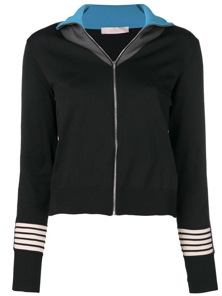 Ssheena Colourblock Track Top - Black