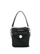 Miu Miu Crystal-embellished Bandoleer Bag - Black