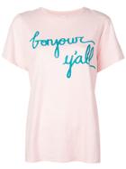 Cinq A Sept Bonjour Y'all T-shirt - Pink