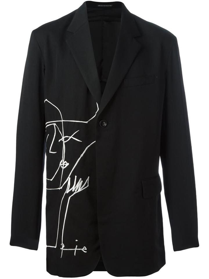 Yohji Yamamoto Lateral Embroidery Blazer