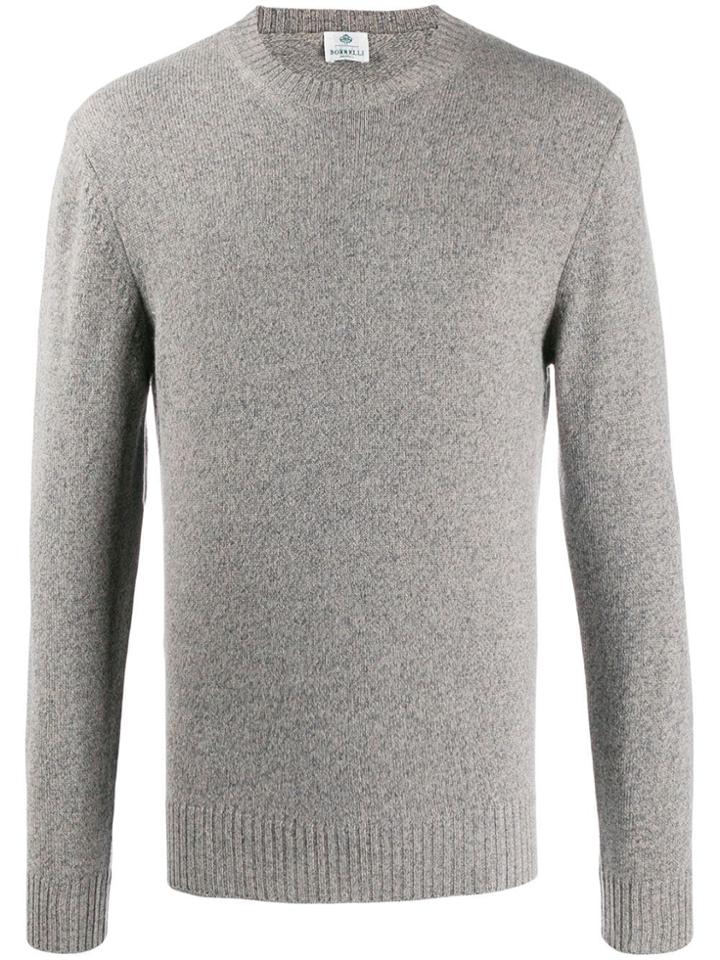 Borrelli Fitted Knit Jumper - Grey