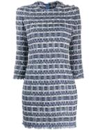 Balmain Tweed Denim Dress - Blue