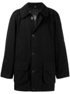 Burberry Pre-owned 1990's Cargo Style Buttoned Coat - Black