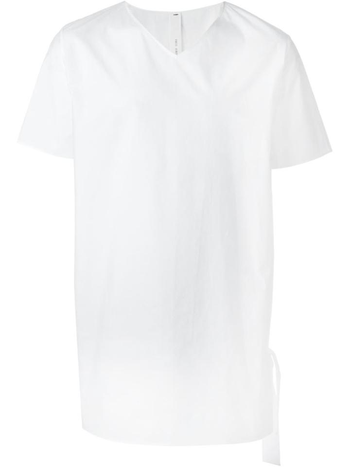 Damir Doma 'taden' Short Sleeve Top, Men's, Size: Medium, White, Cotton