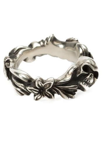 Werkstatt:m Nchen Floral Skull Ring