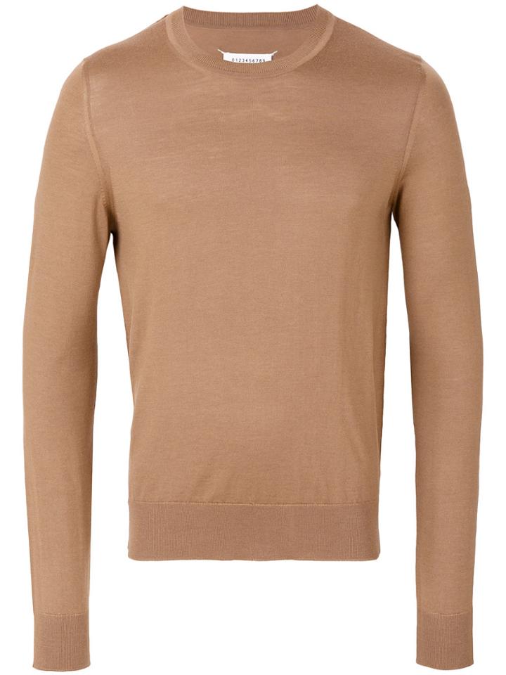 Maison Margiela Crew Neck Sweater - Brown