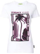 Versace Jeans Palm Tree Print T-shirt - White