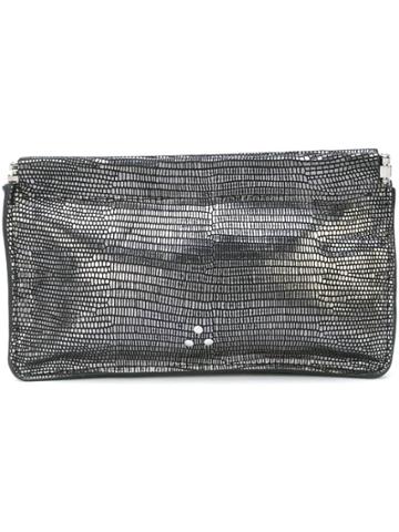 Jérôme Dreyfuss Clic Clac Metallic Clutch