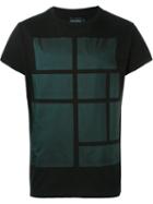 Letasca Square Print T-shirt, Men's, Size: Xl, Black, Cotton