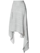 Prabal Gurung Asymmetric Skirt, Women's, Size: 2, Grey, Silk