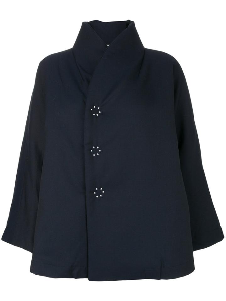 Comme Des Garçons Comme Des Garçons Concealed Fastening Coat - Blue