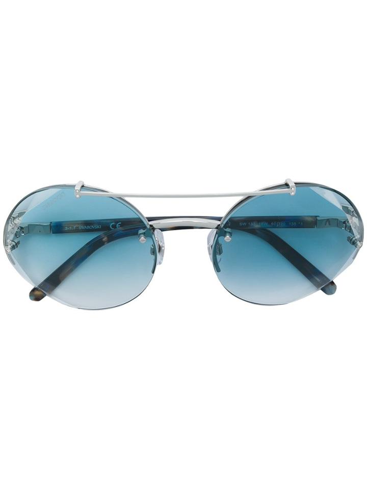 Swarovski Eyewear Round Sunglasses - Blue