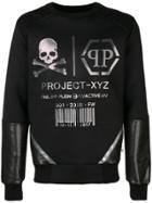 Philipp Plein Ls Xyz Logos Sweatshirt - Black