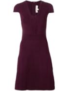 Michael Michael Kors V-neck Midi Dress - Purple