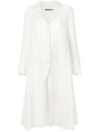 Transit Buttoned Coat - White