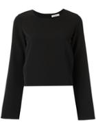 Egrey Round Neck Blouse, Women's, Size: 36, Black, Polyester/spandex/elastane