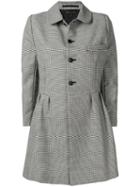 Comme Des Garçons Pre-owned Houndstooth Check Coat - Black