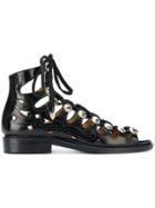Toga Pulla Crystal-embellished Sandals - Black