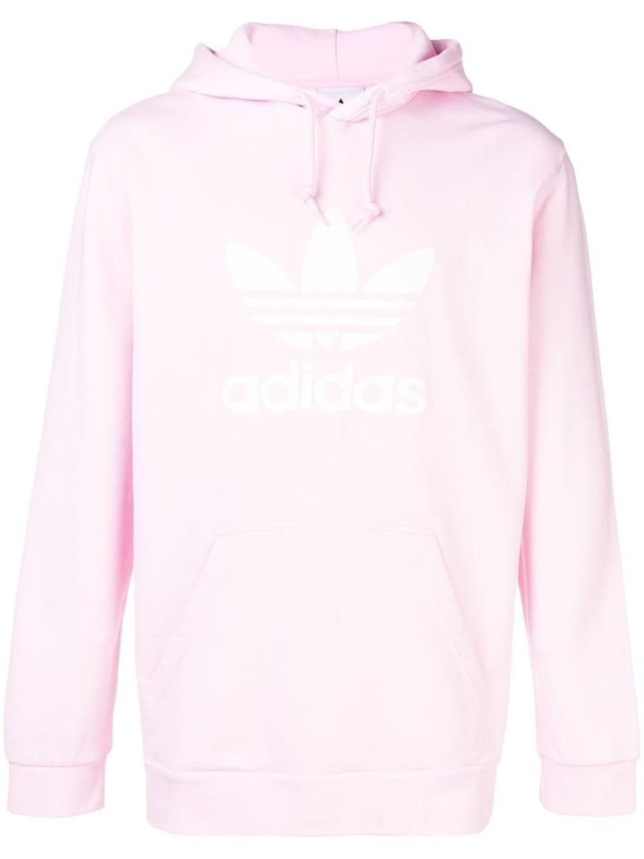 Adidas Adidas Originals Trefoil Printed Hoodie - Pink